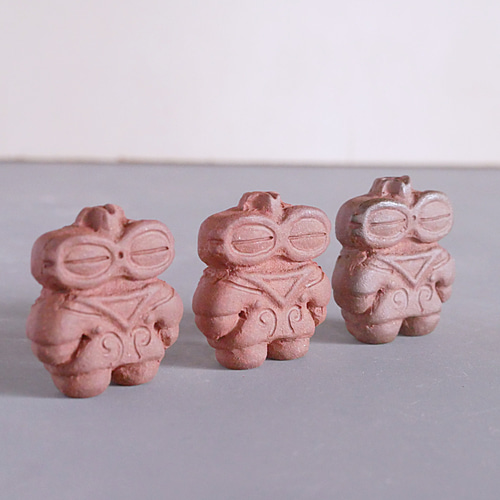 遮光器土偶　素焼き土偶インテリア 遮光器土偶 ※受注制作 その他置物 陶芸作家 悦 -etsu- 通販