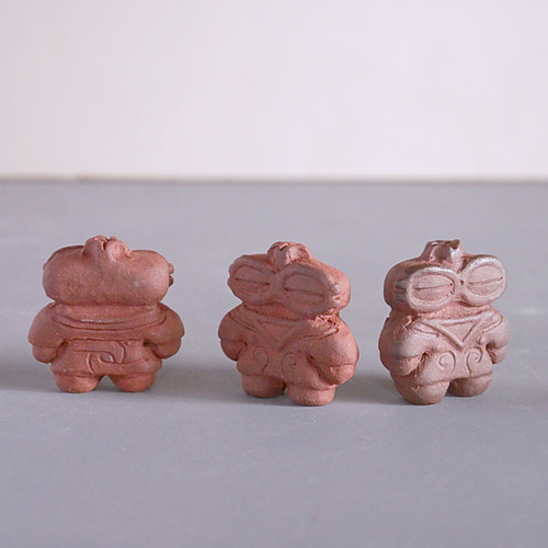 遮光器土偶　素焼き土偶インテリア 遮光器土偶 ※受注制作 その他置物 陶芸作家 悦 -etsu- 通販