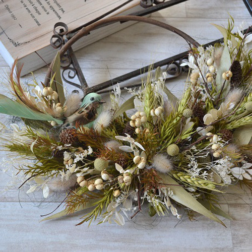 小鳥の巣wreath リース cosy 通販 18817803｜Creema(クリーマ)