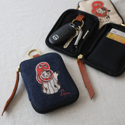 ジーンズデニムリメイク保温保冷バッグとマイボトルホルダーのセット