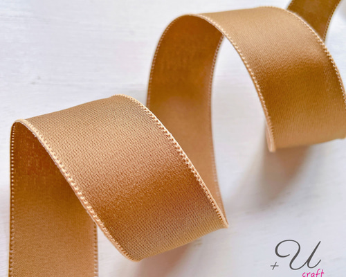 Rady リボンマット　完売品　美品 880【マットサテンリボン25㎜/1m】イエロー リボン・テープ