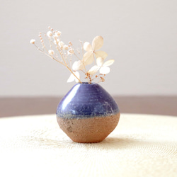 薪窯陶芸 自然釉 花入れ1