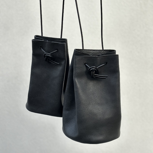 レザー巾着 2wayレザー巾着バッグ 小サイズ 巾着バッグ maripe 通販