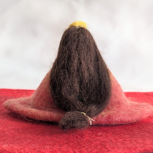 羊毛のお雛様−3 羊毛フェルト コトビノ 通販 18818994｜Creema(クリーマ)