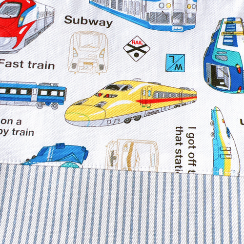 働く電車 》レッスンバッグ 内ポケット付き 新幹線 ドクター