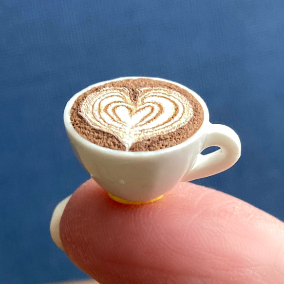 白いぬくもりハートラテ【受注製作】 立体・オブジェ tentsuki / てん