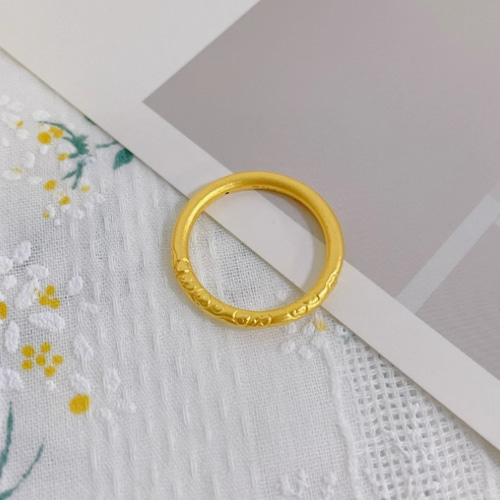 K24K24純金桜の花リング24金ゴールド指輪ゴールドサクラフラワーリング