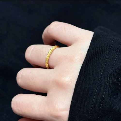 K24K24純金桜の花リング24金ゴールド指輪ゴールドサクラフラワーリング