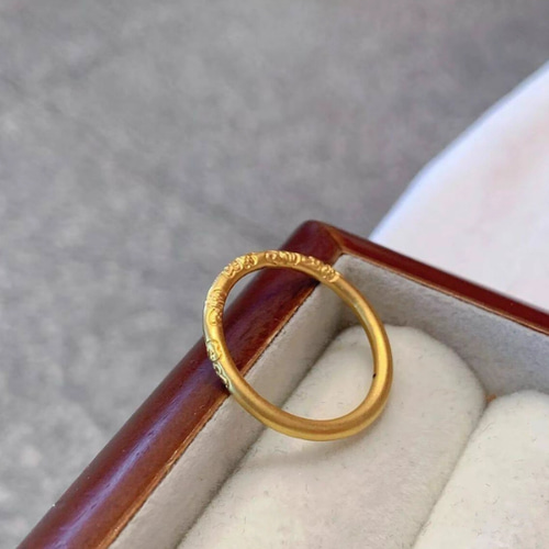 K24K24純金桜の花リング24金ゴールド指輪ゴールドサクラフラワーリング