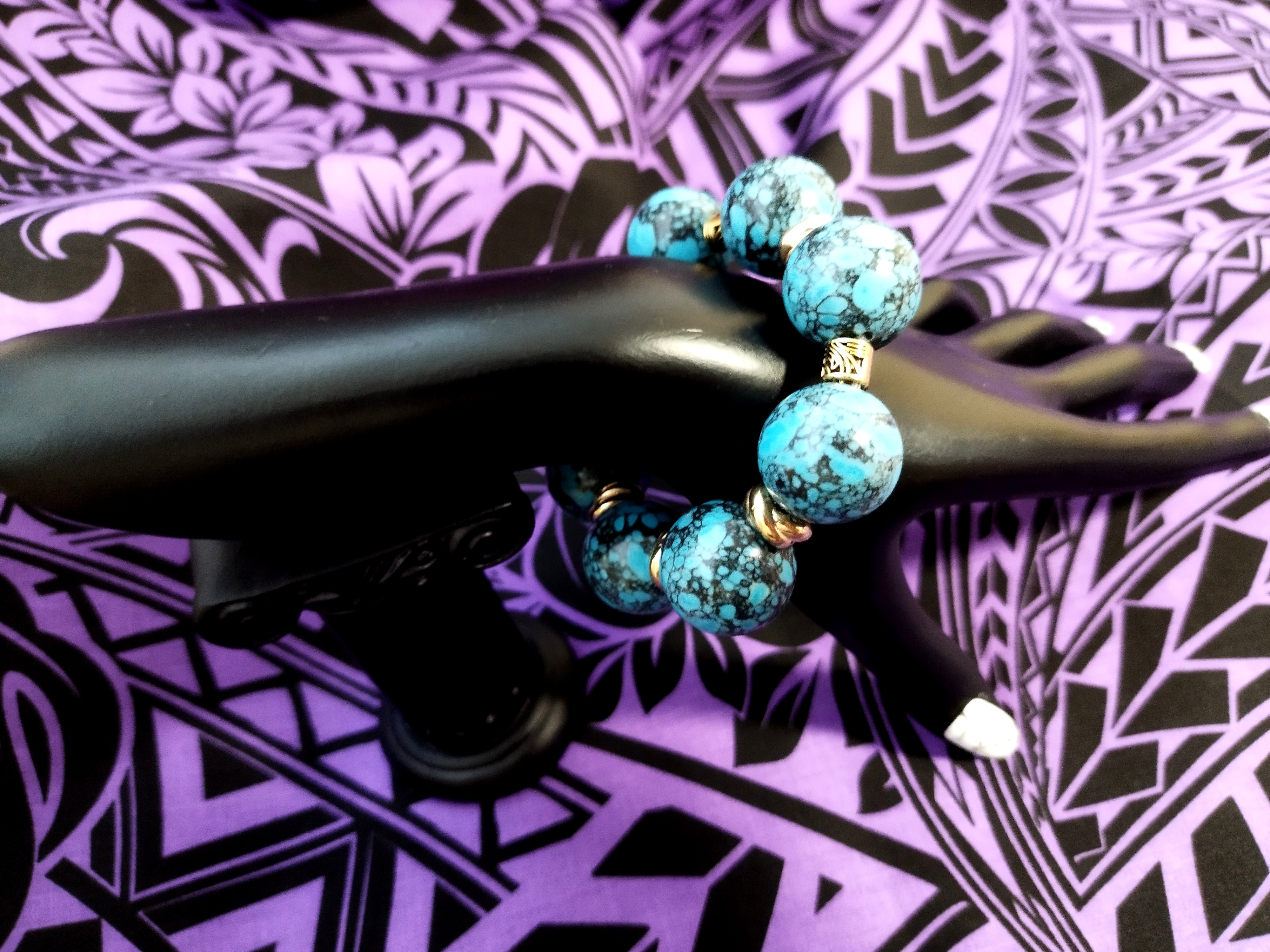 大玉ターコイズのブレスレット