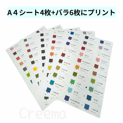 イラストで楽しく覚える慣用色名暗記カード 2・3級用 色彩検定 特に