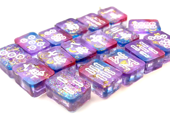 GALAXY ギャラクシー 麻雀牌 背青 貴重 レア 宇宙モチーフ GALAXY ギャラクシー 麻雀牌 背青 貴重 レア 宇宙モチーフ