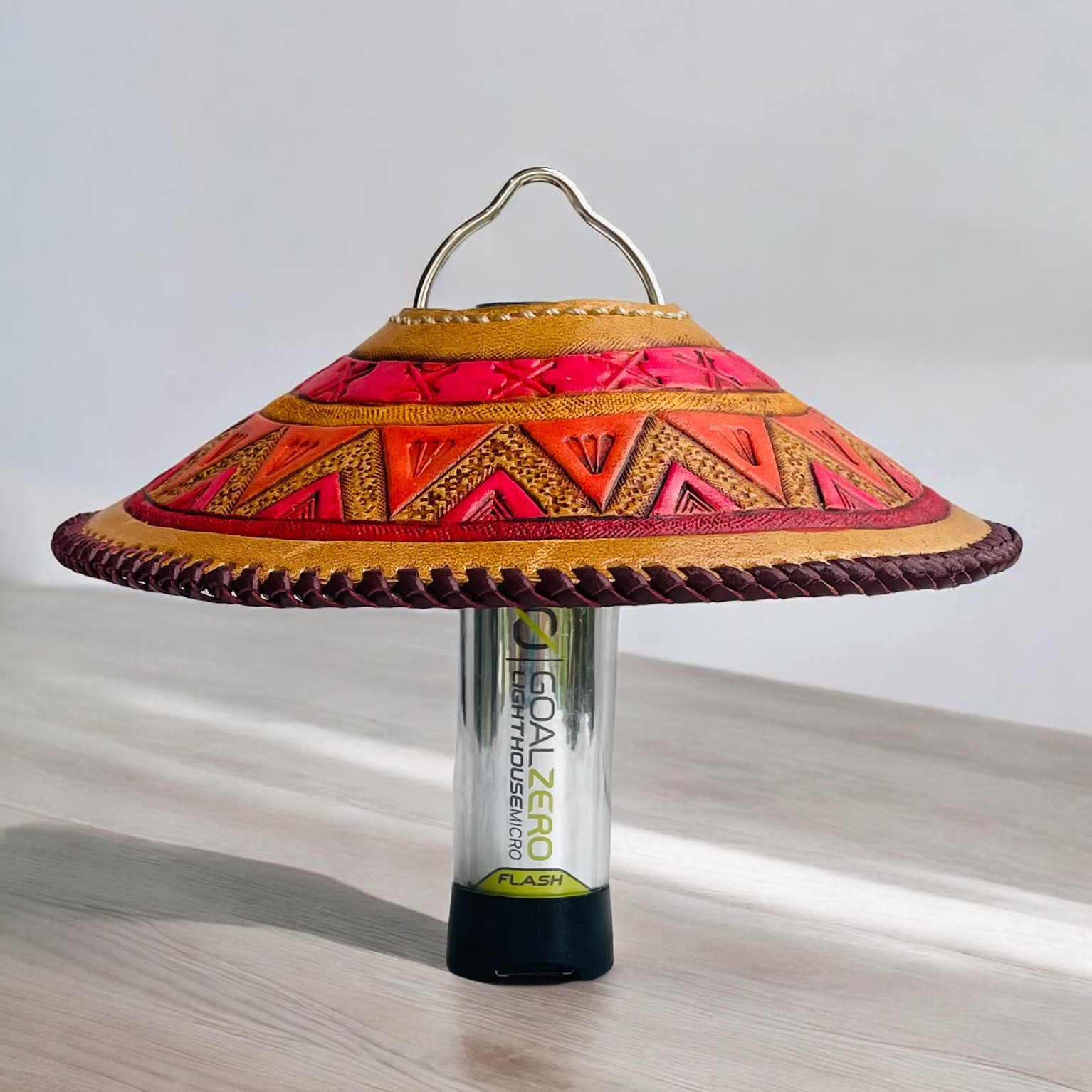 革細工のランタンシェード