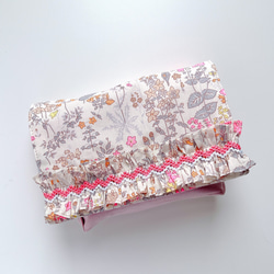 移動ポケット リバティ スモッキング刺繍入り マチ付き 雑貨