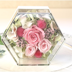 大人気 モーブピンク フラワーボックス プリザーブドフラワー