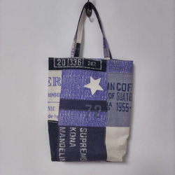 トモタケあんぱん柄のトートバッグ☆外ポケット付き☆ トート