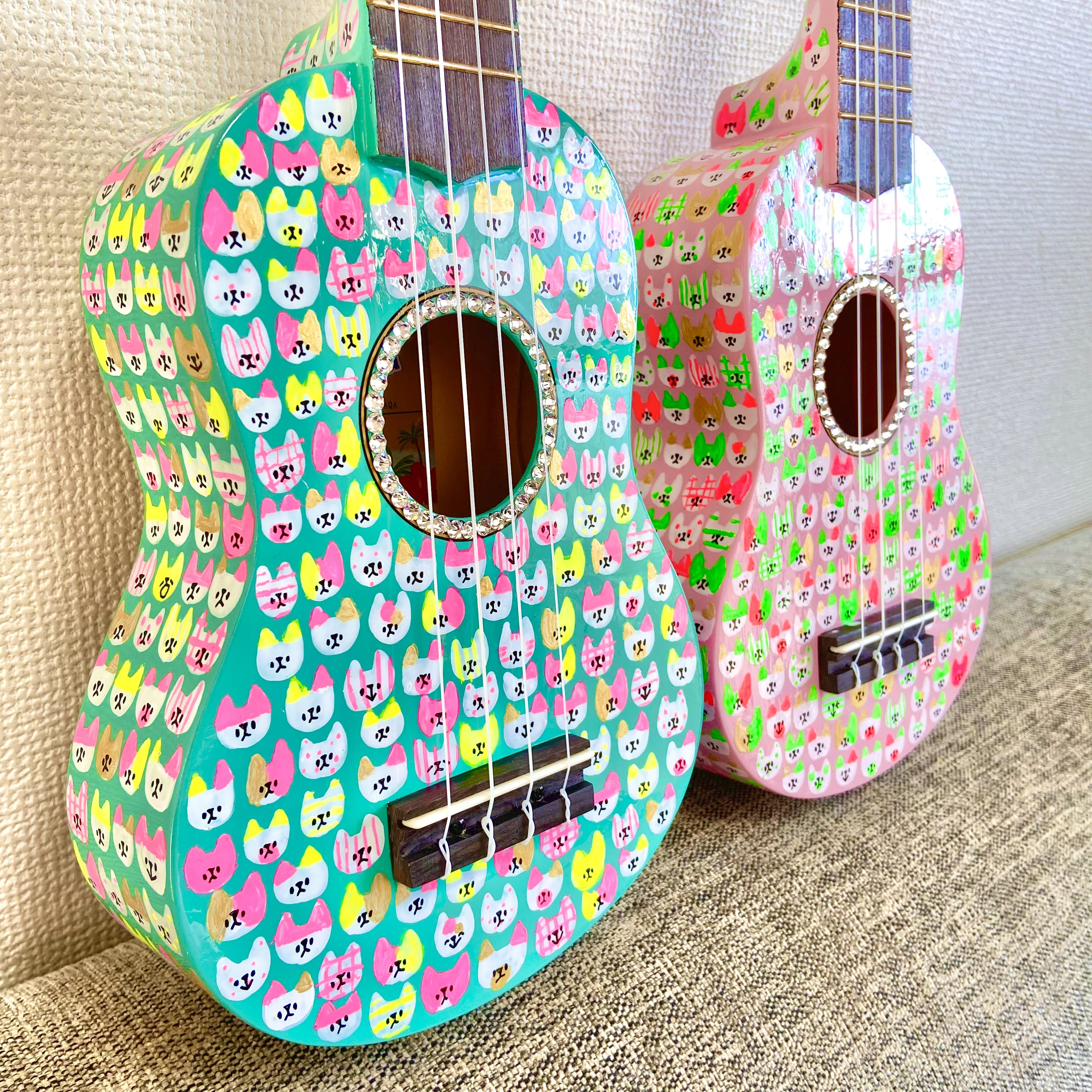 猫猫パニック！ウクレレアート