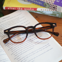 在庫限り販売終了》 TR樹脂スクエア型フレーム｜ブラウンササ メガネ