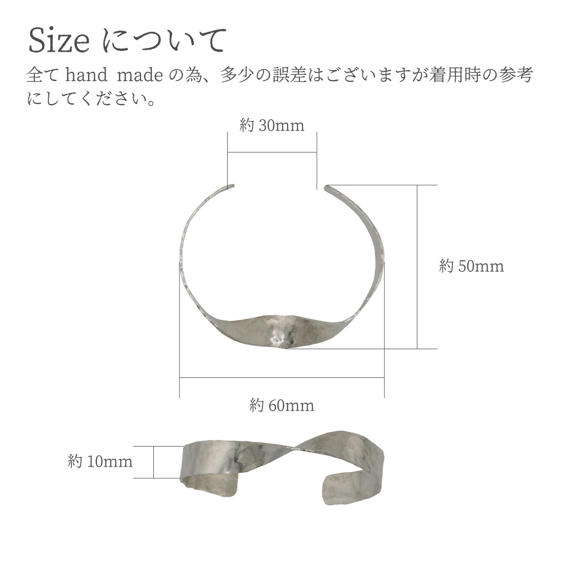 シンプルシルバーバングル Yoake（よあけ） シルバーバングル Silver Silver950 Silver