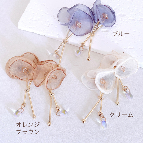 tropicalフラワーイヤーカフ＆イヤリングorピアス デイジー フラワー イヤーカフ (3Color) 韓国アクセサリー、軟骨