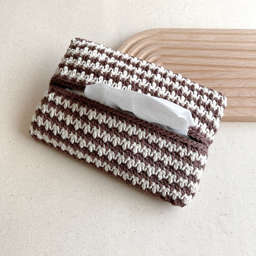 1つ用サイズ』ポケットティッシュカバー 千鳥柄 コットン100