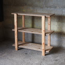 即納】wood iron shelf 1040*910*225 アイアン シェルフ ディスプレイ