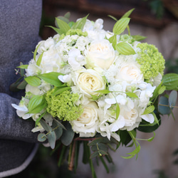 ナチュラルブーケXL ユーカリホワイト ウェディング 結婚式 ドライ