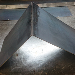 マットホワイトでアイアンな角鉄鉄脚♪ 100×400×850mm 日