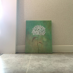 キャンバス　アート　原画　「紫陽花」 7枚目の画像