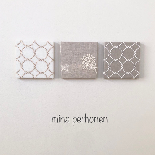 mina perhonen ミナペルホネン ファブリックパネル 3点セット