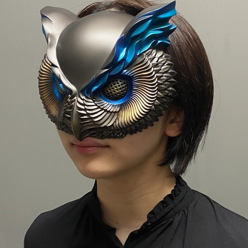 梟面 Gothic Ver.（White × silver） その他ファッション 朧