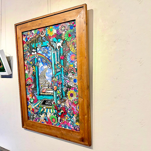 世界に1つだけです。アクリル絵画 世界に1つだけです。アクリル絵画 美術品・アンティーク