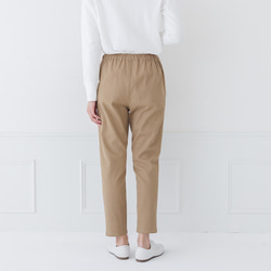 一年中履けるパンツ 綿麻ストレッチ ゆとりシルエット レギパン M/Lサイズ展開 11枚目の画像
