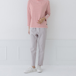一年中履けるパンツ 綿麻ストレッチ ゆとりシルエット レギパン M/Lサイズ展開 5枚目の画像