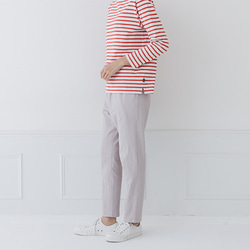 一年中履けるパンツ 綿麻ストレッチ ゆとりシルエット レギパン M/Lサイズ展開 6枚目の画像
