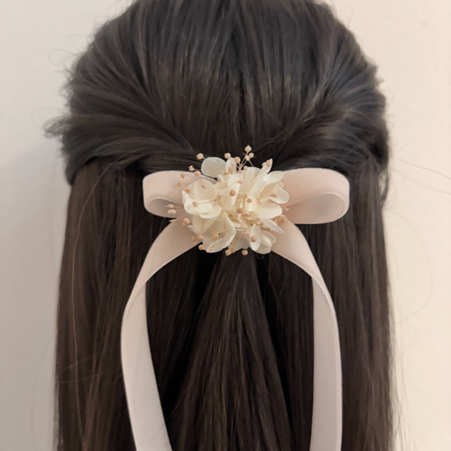 リボンフラワークリップ ヘアピン tremiere 通販 18824631｜Creema