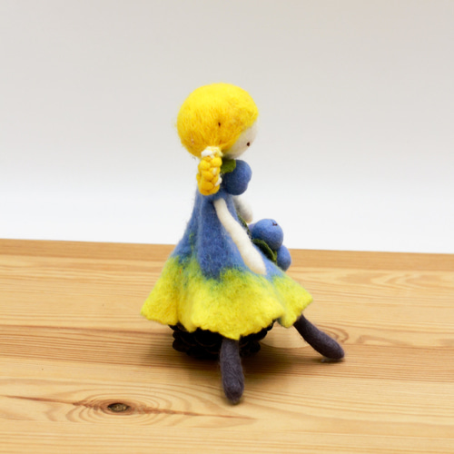 フェルト人形飾り フェルトドール バッグチャーム置き物 nasan-m7