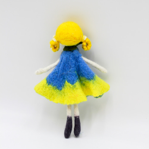 フェルト人形飾り フェルトドール バッグチャーム置き物 nasan-m7