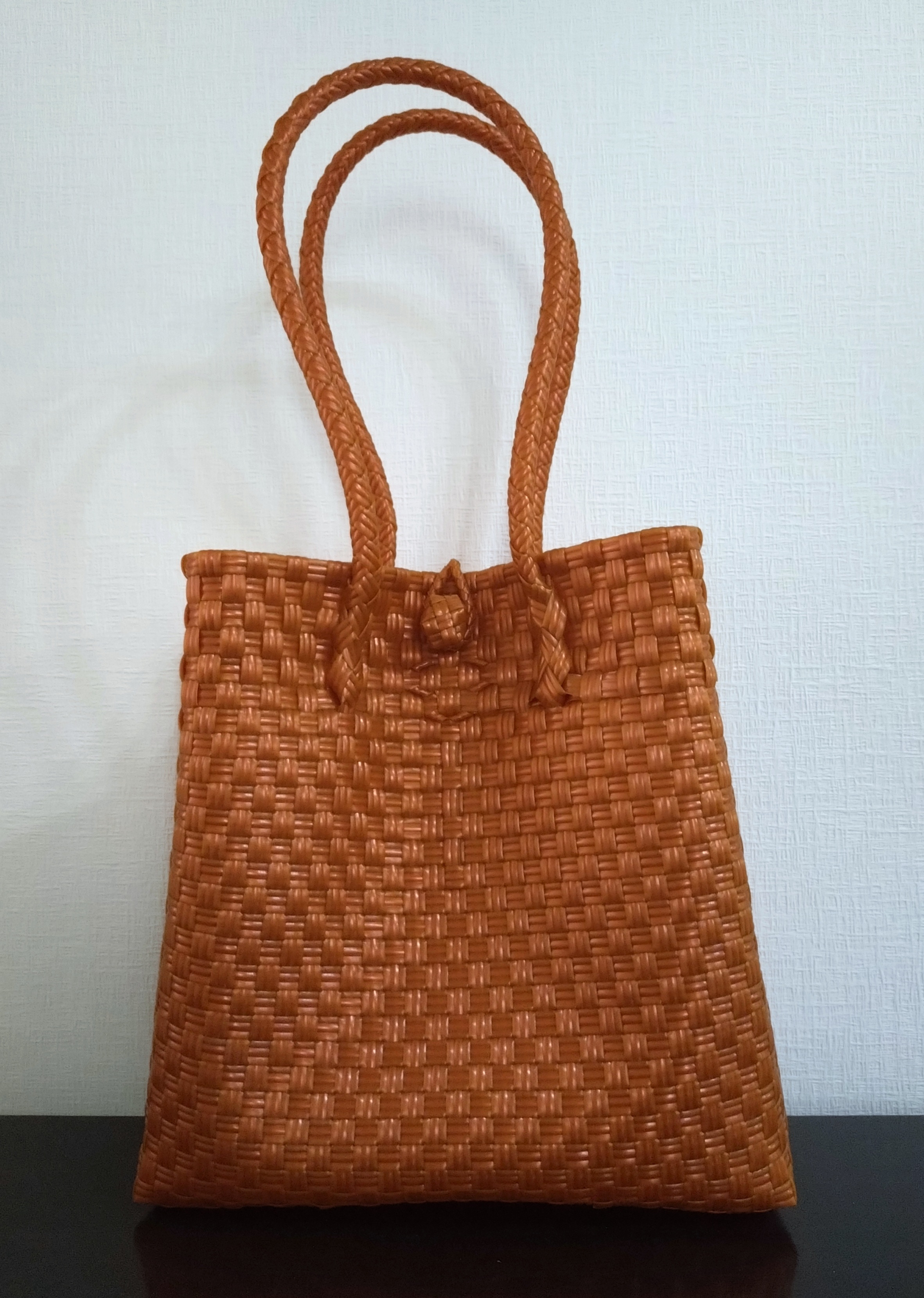 まるごと洗えるバッグ　プラカゴ　パサールバッグ　トートバッグ　メルカドバッグ　Mサイズ 縦型