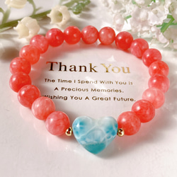 ✧₊⁎一点のみ˚✧₊⁎ ローズクォーツ猫ちゃん肉球天然石ブレスレット