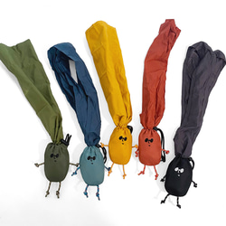 新色【ECO Buddy Bag】エコバッグ入りキーホルダー「ブラック」　バッグチャーム　撥水 3枚目の画像