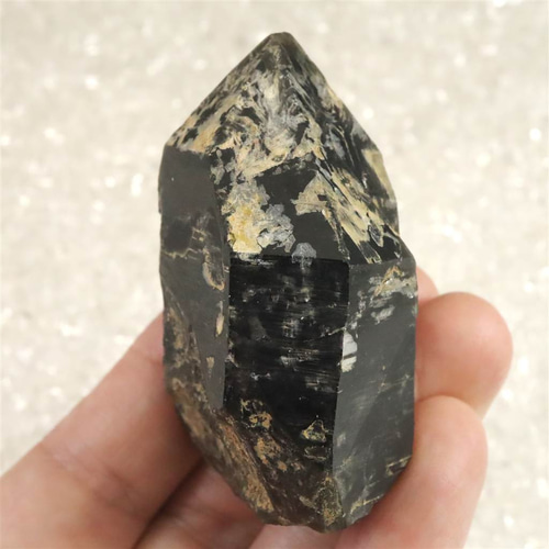 岐阜県中津川市苗木産 黒水晶（モリオン）原石 82.2g #58581 天然石