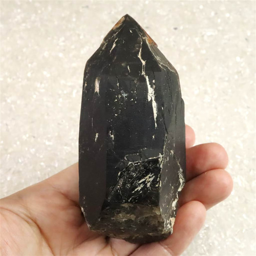 岐阜県中津川市苗木産 黒水晶（モリオン）原石 260.2g #77335