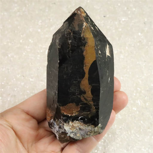 岐阜県中津川市苗木産 黒水晶（モリオン）原石 260.2g #77335
