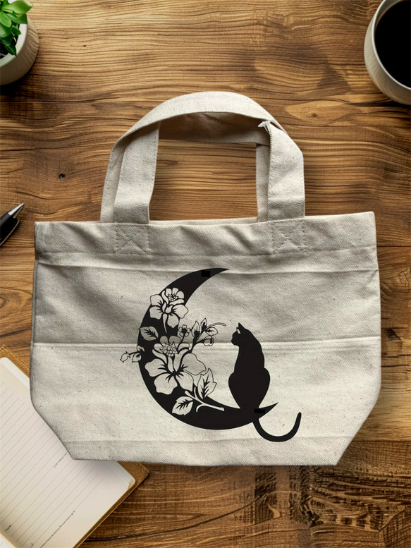 オーダー受付中可愛いわんこと女の子トートバッグ小物入れ