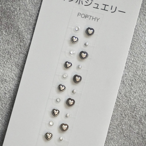 耳つぼジュエリー 20粒 チタン セラミック 貼るだけダイエット リフト