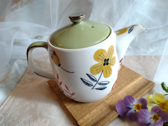 【珈琲ポット＆シュガーポット＆クリーマー】北欧柄3点セット 4枚目の画像