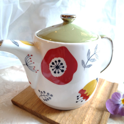 【珈琲ポット＆シュガーポット＆クリーマー】北欧柄3点セット 3枚目の画像