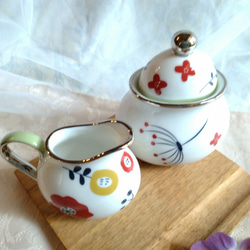 【珈琲ポット＆シュガーポット＆クリーマー】北欧柄3点セット 16枚目の画像