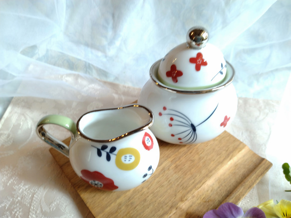 【珈琲ポット＆シュガーポット＆クリーマー】北欧柄3点セット 16枚目の画像